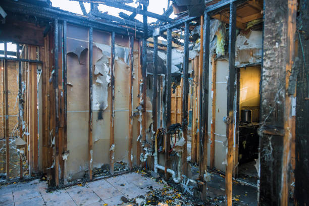 Professional Fire Damage Removal technician working in Hightstown, NJ